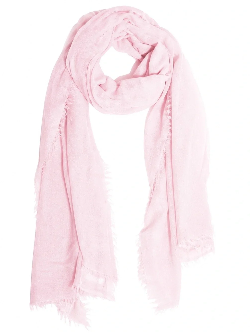 Calypso St. Barth Light Pink Modal Cashmere Gauze Scarf Wrap 80x40